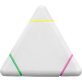 Plastic triangular text marker.