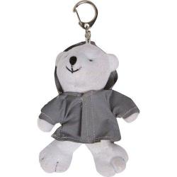 Cheap Stationery Supply of Plush polar bear in a reflective hoodie with a nylon cord. Office Statationery