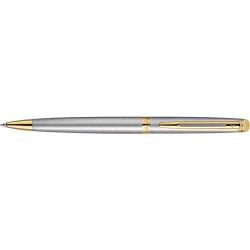 Cheap Stationery Supply of Waterman Hemisphere Essential twist action stainless steel ballpen with blue ink, presented in a gift box. Office Statationery