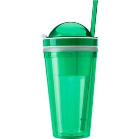 340ml Transparent coloured plastic mug. 