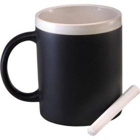 Ceramic mug with chalk