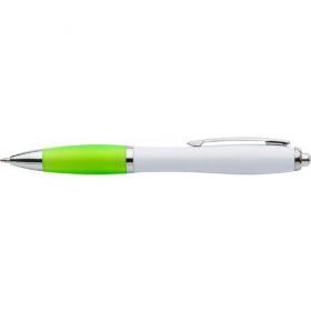 Cardiff ballpen with white barrel.