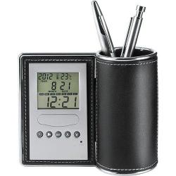 Cheap Stationery Supply of Desk tidy and clock Office Statationery