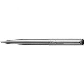 Parker Vector stainless steel ballpen with blue ink and supplied in a gift box,. 