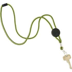 Nylon lanyard carabiner clip. 