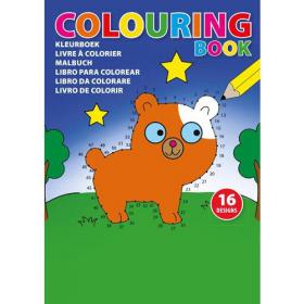 A5 Colouring book with 16 designs on 8 x 250gsm pages.