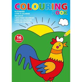 A4 Colouring book with 16 designs on 8 x 250gsm pages.