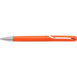 Cheap Stationery Supply of Coloured plastic twist action ballpen with integrated clip and a white inside, black ink.  Office Statationery