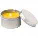 Citronella candle in roun