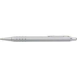 Cheap Stationery Supply of Aluminium ballpen with chrome trims and blue ink Office Statationery