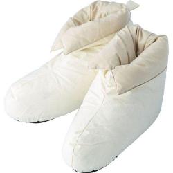 Cheap Stationery Supply of Cotton house shoes with duck feather and down lining and non slip soles, packed in a plastic and non-woven zipper bag with matching carry strap.  Office Statationery