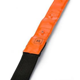 Reflective strap with lights.