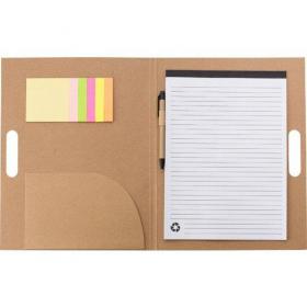 Folder with natural card cover,