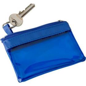 PVC zipped case with key ring 