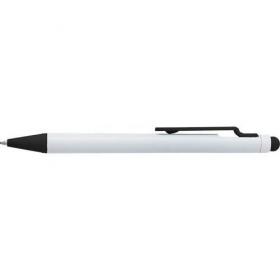 Plastic ballpen with rubber tip and, black ink. 