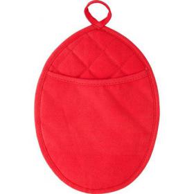 Neoprene oval shaped oven glove.