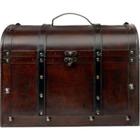 Large wooden chest. 