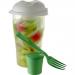 Salad container with cup 