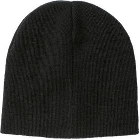 Acrylic beanie with a matching colour label on the front for printing purposes.