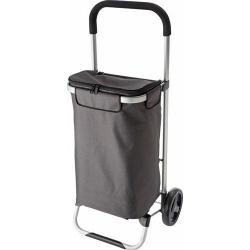 Cheap Stationery Supply of Groceries trolley in a polyester 320g grey material. Office Statationery