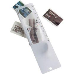 Cheap Stationery Supply of Plastic ruler with magnifier Office Statationery