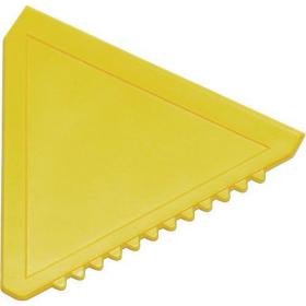 Triangular plastic ice scraper