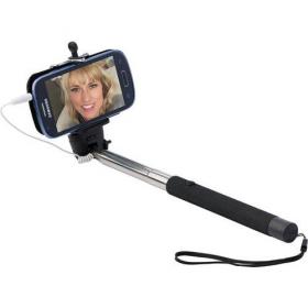 Selfie stick with push button