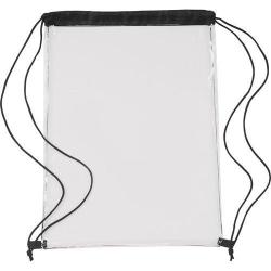 Cheap Stationery Supply of Transparent PVC drawstring bag. Office Statationery