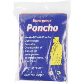 Foldable translucent poncho 