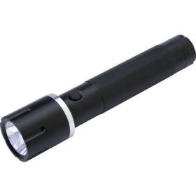 Large aluminium torch with one LED light. 