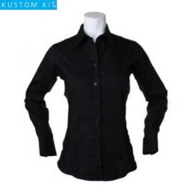 E172 Kustom Kit Ladies Long Sleeve Corporate Oxford Shirt