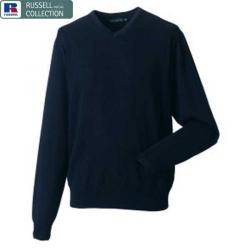 Cheap Stationery Supply of E158 Russell Collection V-Neck Knitted Sweatshirt Office Statationery