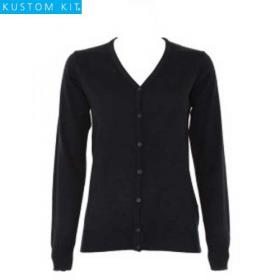 E158 Kustom Kit Ladies V-Neck Cardigan