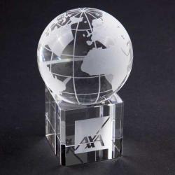 Cheap Stationery Supply of E144 60mm Crystal Globe on Base Office Statationery