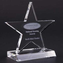 Cheap Stationery Supply of E145 13cm Optical Crystal 5 Pointed Star Award Office Statationery
