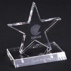 Cheap Stationery Supply of E145 11cm Optical Crystal 5 Pointed Star Award Office Statationery
