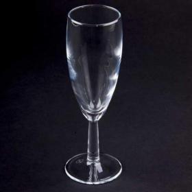 E142 Modern Flute Glass