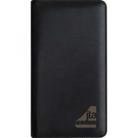 E102 Standard Leather Zipped Travel Wallet 