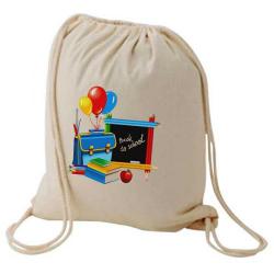 Cheap Stationery Supply of E083 Natural Cotton Backpack Office Statationery