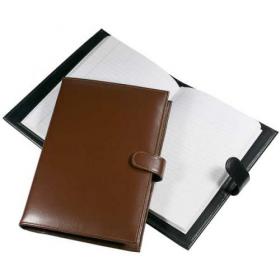 E097 Warwick Leather Covered A5 Note Book and Cover