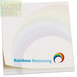 Cheap Stationery Supply of E054 Full Colour Square NoteStix Adhesive Pads 75 x 75mm Office Statationery