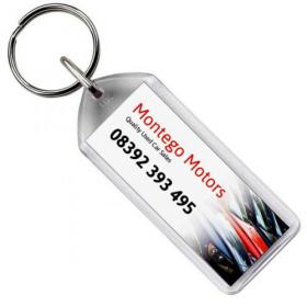 E114 Oblong Plastic Key Ring