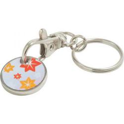 Cheap Stationery Supply of E116 Printed Trolley Coin Key Ring Office Statationery