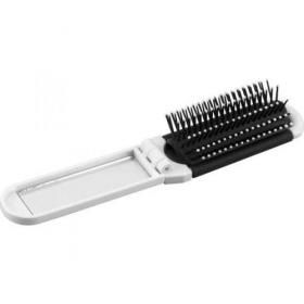 E106 Foldable Hairbrush with Mirror