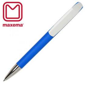 E031 Maxema Flow Soft Clip White Ballpen