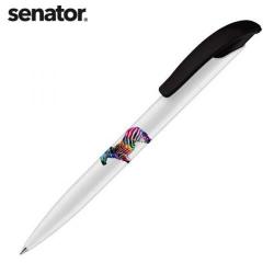 Cheap Stationery Supply of E024 senator Challenger Polished Basic Plastic Ballpen with HD Digital Print Office Statationery